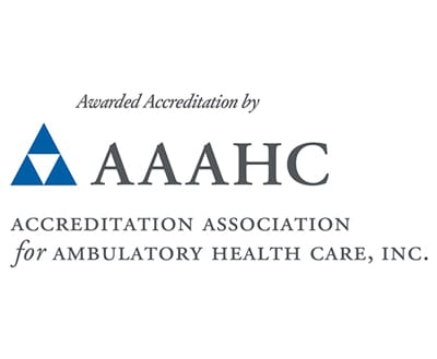 AAAHC logo showing accreditation for Pain Management in Santa Monica